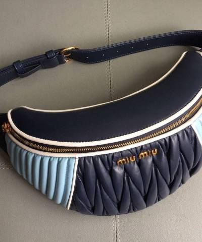 Сумка на пояс Miu Miu Rider Belt Bag Blue